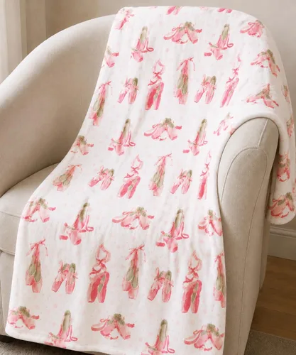Miniatura 22 de Manta de forro polar suave para primavera de niñas y niños: bebés, pollitos, pájaros, flores en suave y acogedor amarillo, verde, rosa sobre fondo