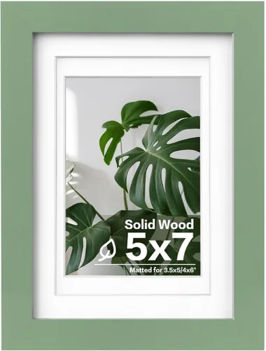 Miniatura 164 de Egofine - Portarretratos de 4 x 6 pulgadas, de madera maciza con plexiglás, para fotos de 3.5 x 5 con paspartú o de 4 x 6 sin paspartú, para colocar