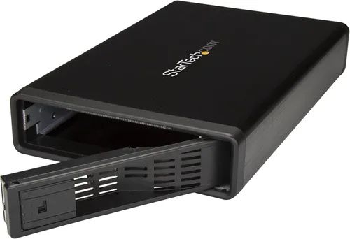 Miniatura 2 de StarTech. com Caja de disco duro externo SATA de 3,5" - Caja de disco duro eSATA/USB 3.0 sin bandeja con UASP (S351BMU33ET)