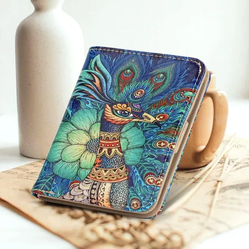 Miniatura 8 de APHISON Billetera para mujer, delgada y pequeña, cartera RFID para mujer, 09-0098, Moda