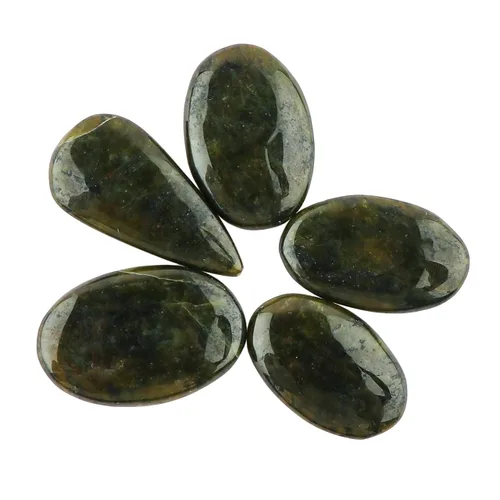 Miniatura 23 de CRYSTALIS Al por mayor 5 piezas de piedra preciosa natural K2 jaspe suelta en bruto, cabujones para hacer joyería, piedras pulidas de chakra