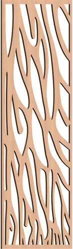 Miniatura 167 de 9 3/8"W x 24 3/8"H x 1/4"T Bristol Decorativos Paneles de Pared de Madera Calado, Cereza