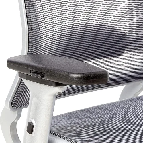 Miniatura 13 de Space Seating Silla de oficina de rejilla de aire ejecutiva serie 317 con respaldo de malla transpirable, soporte lumbar, control de inclinación