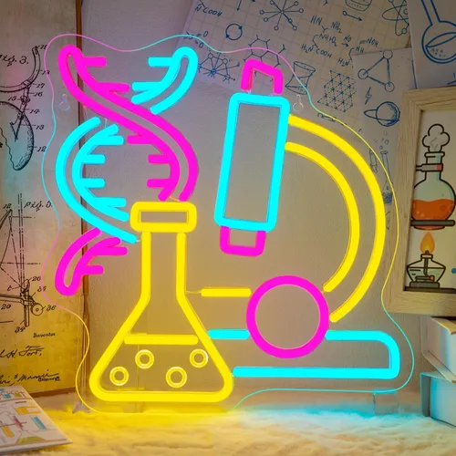 Miniatura 10 de Horseneon Señal de neón con luz LED para decoración de aula, letrero luminoso regulable, luces de neón para decoración de pared, regalos de arte