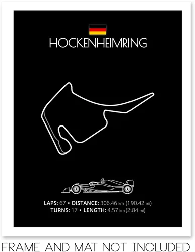 Miniatura 89 de Custom Car Posters Póster hecho a mano compatible con Autodromo Enzo e Dino Ferrari (Imola, Italia), póster de pista de carreras diseñado
