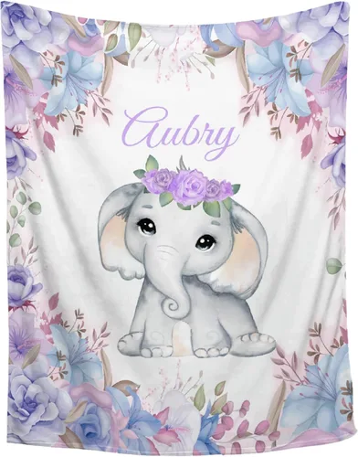Miniatura 25 de Manta personalizada con nombre, manta personalizada para bebé, regalos conmemorativos para envolver cumpleaños de niños pequeños, mariposa