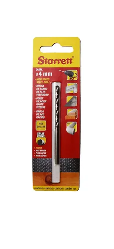 Miniatura 7 de Starrett Brocas de punta dividida – HSS de alta velocidad de acero de 0.098 x 2.244 in KBAR025 Broca helicoidal – para acero fundido, madera
