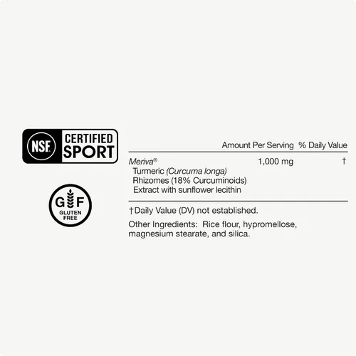 Miniatura 5 de Momentous Suplemento de cúrcuma 1,000 mg – Curcumina de cúrcuma antioxidante natural para la salud fundacional – Certificado NSF