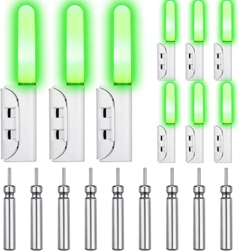 Miniatura 8 de Retisee 9 Piezas de 2.5 Pulgadas de Palos Luminosos para Pesca LED, Luz para Caña de Pesca Nocturna, Alarma Luminosa de Picada de Pesca Nocturna
