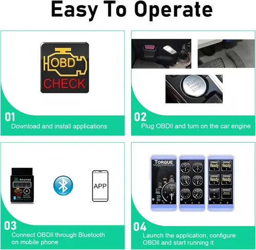 Miniatura 6 de 1 herramienta de diagnóstico Bluetooth OBD2 para automóvil, monitoreo en tiempo real ELM327 V2.1 lector de código, mini escáner antiinterferencias