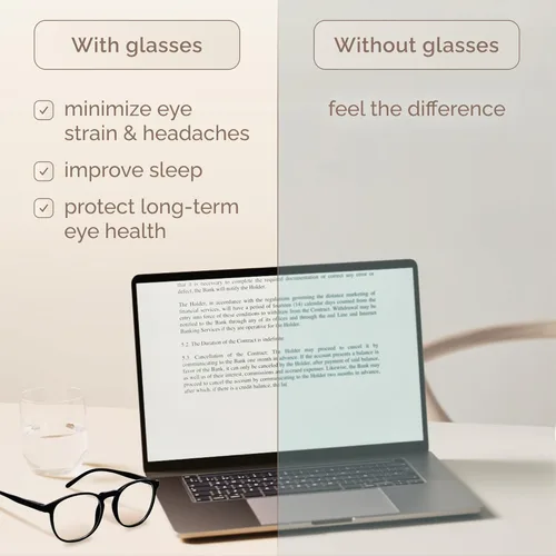 Miniatura 4 de IBOANN - Lentes con filtro de luz azul para mujeres y hombres, paquete de 3 unidades, armazón redonda estilo retro a la moda, lentes falsos vintage