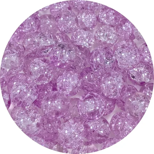 Miniatura 10 de 100 cuentas de cristal agrietado redondas de 0.315 pulgadas (0.315 in), cuentas espaciadoras para hacer joyas, collares, pulseras, aretes, Mezcla
