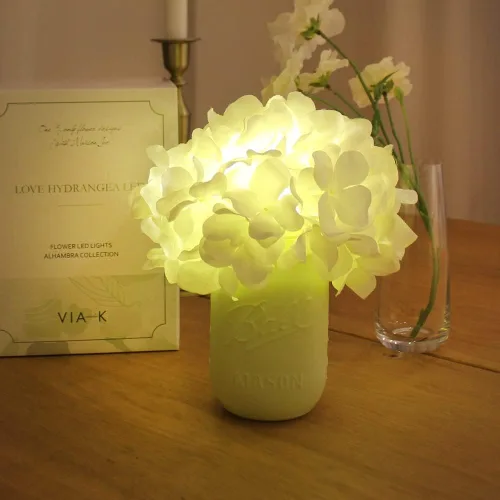 Lámpara de mesa de flores, regalo de decoración del hogar de Año Nuevo, diseñada en Corea, luz nocturna LED de escritorio para decoración del hogar,