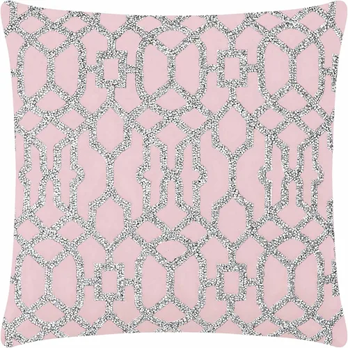 Miniatura 15 de Almohada de celosía, diamantes de imitación brillantes en terciopelo suave, inserto de fibra hipoalergénica, funda lavable, única, decoración