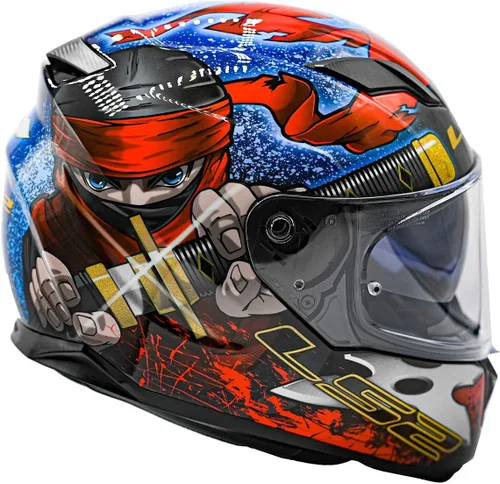 Miniatura 3 de LS2 Casco integral Stream Street Casco Ninja Red Blue