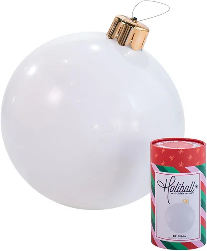 Miniatura 19 de Ornamento Navideño Inflable Holiball – Decoración Definitiva para Interior/Exterior – Reutilizable y Fácil de Almacenar – para Bodas, Fiestas, Plata