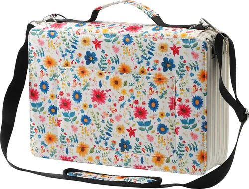 Organizador de lápices de colores de 500 ranuras individuales con cremallera, bolsa de almacenamiento de tela duradera para pintores y artistas