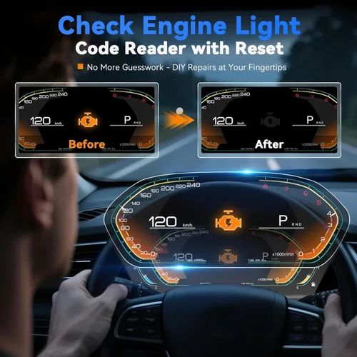 Miniatura 6 de VDIAGTOOL Escáner OBD2 mejorado VD31, lector de código de motor 3 en 1, probador de batería de llave de coche y probador de batería de automóvil
