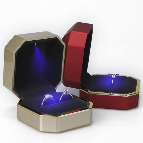 Miniatura 3 de AVESON - Estuche de joyas de lujo con luz LED