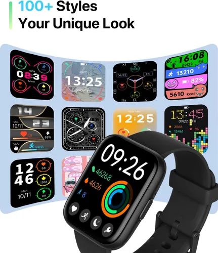 Miniatura 5 de Reloj inteligente con Alexa integrado, pantalla táctil HD de 1.83 pulgadas, rastreador de actividad física con llamadas Bluetooth, más de 120 modos