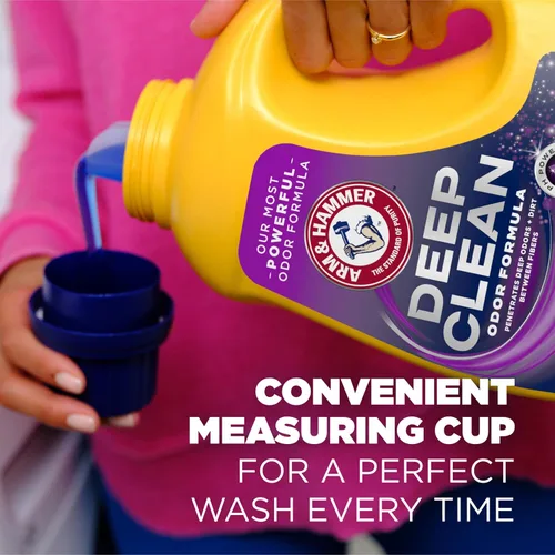 Miniatura 8 de ARM & HAMMER Deep Clean - Detergente líquido para ropa con fórmula de olor, aroma Radiant Burst, 75 onzas líquidas, 50 cargas