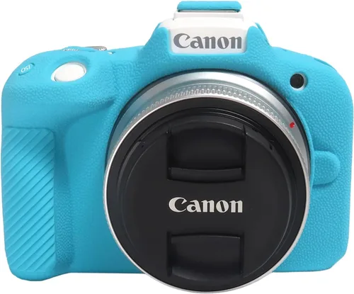 Miniatura 10 de Easy Hood Funda para cámara R50, botones marcados Funda protectora para cámara Canon EOS R50 sin espejo, funda de silicona suave, funda de piel Rosa