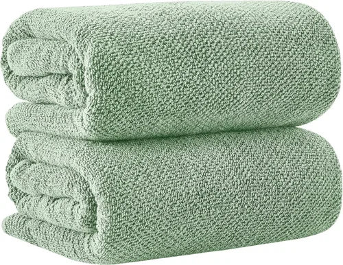 Miniatura 62 de Great Bay Home Toalla de baño blanca – Toalla de baño de gran tamaño 100% algodón de 68 x 35 pulgadas – Absorbente, de secado rápido, toalla de baño