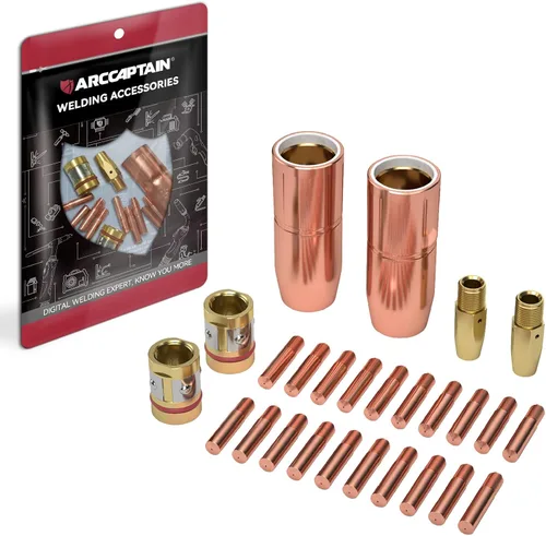 ARCCAPTAIN para Miller M-25/40 pieza de soldador de 0.035 pulgadas, boquilla de punta de contacto, difusor de pistola de soldadura MIG, kit de