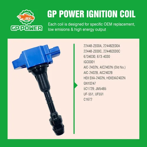 Miniatura 5 de Bobina de encendido de rendimiento 22448-ZE00C 22448ZE00C UF-551 UF551 C1672 AIC-2402N 5C1729 JUEGO DE 8 COMPATIBLES CON INFINITI QX56 NISSAN ARMADA