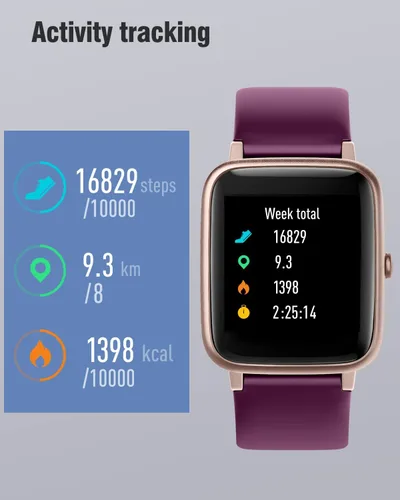 Miniatura 3 de Reloj Fitness Tracker Relojes Fitness para Hombres Mujeres (Hacer/Atender Llamadas), Reloj Inteligente de 1.85" para iPhone/Teléfonos Android