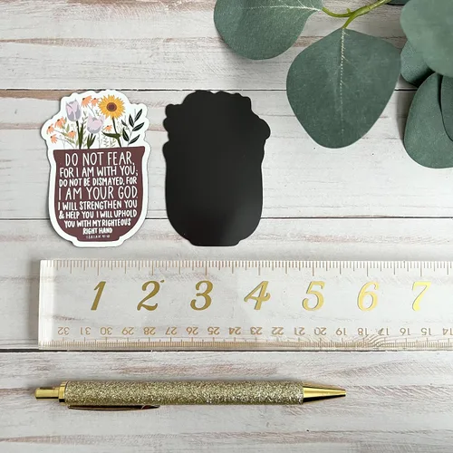 Miniatura 4 de Swaygirls imán de nevera Imanes religiosos Imanes de nevera de fe cristiana Isaías 41:10 no temas