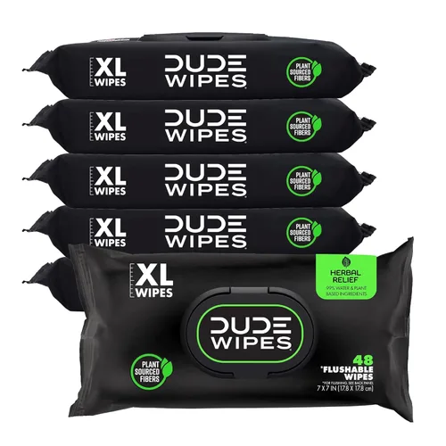 Miniatura 9 de DUDE Toallitas – Toallitas desechables – Paquete de 3, 144 unidades – Manteca de karité suave extra grande – Vitamina E y aloe – Seguro