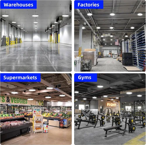 Miniatura 8 de 150W Luz LED UFO de Alta Bahía, 20250lm 5000K Luz LED UFO de Alta Bahía para Tienda [Equivalencia 450W MH/HPS] 100-277V IP65 Iluminación Comercial