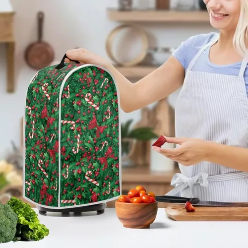 Miniatura 2 de Gomyblomy Cubierta antipolvo de Navidad para electrodomésticos de cocina, para batidoras de pie, máquinas de café de leche de soja, protectores