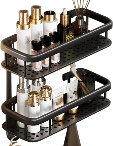 Miniatura 8 de Estante de ducha, estante de esquina de baño, cesta de ducha, estante de ducha, estante de baño, estantes de baño, estante de ducha montado