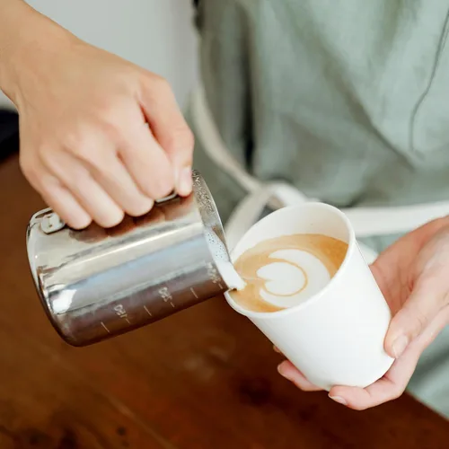 Miniatura 2 de METAPRINT 500 unidades de 12 onzas tazas de papel desechables para café, tazas de papel blancas para café caliente para cafeterías, bistrós, fiestas