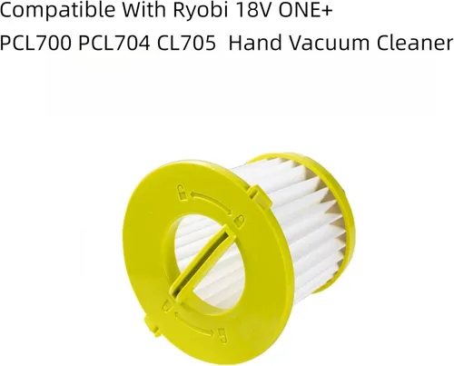 Miniatura 2 de Filtro Hepa compatible con Ryobi PCL700 PCL704 CL705 (incluyendo PLC704K, PLC705K, PLC705B) 18V ONE+ PERFORMANCE - Juego de filtros reutilizables al