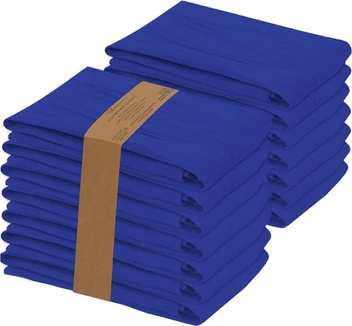 Miniatura 16 de RUVANTI Toallas de bolsa de harina 24 unidades 71x71 cm, 100% algodón, paño de cocina reutilizable, lavable a máquina, absorbente, toalla de bar