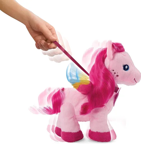Miniatura 3 de Mattel Barbie A Touch of Magic - Juguete de peluche Pegaso Walk & Flutter, peluche para caminar de 11 pulgadas con accesorios para el cabello