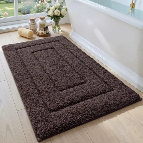 Miniatura 18 de DEXI - Alfombra de baño antideslizante, absorbente, de alta calidad, lavable a máquina, cómoda alfombra para cuarto de baño