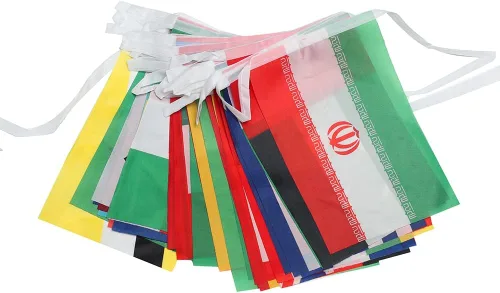 Miniatura 4 de Banderas de 50 países, bandera de cadena nacional de país internacional, bandera de países del mundo en cada continente, eventos deportivos de la 50