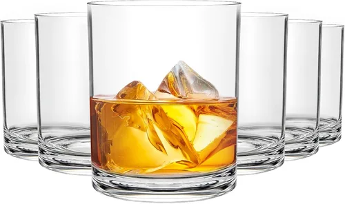 Miniatura 10 de Juego de 12 vasos de whisky de plástico de 12 onzas, vasos irrompibles a la antigua, vasos de cóctel de plástico transparente, vasos de plástico
