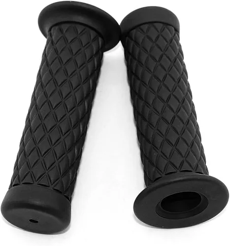 Empuñaduras de motocicleta antideslizantes de goma para el extremo de la barra de agarre de 7/8 pulgadas, 0.866 in, 0.945 in, comodidad para Negro