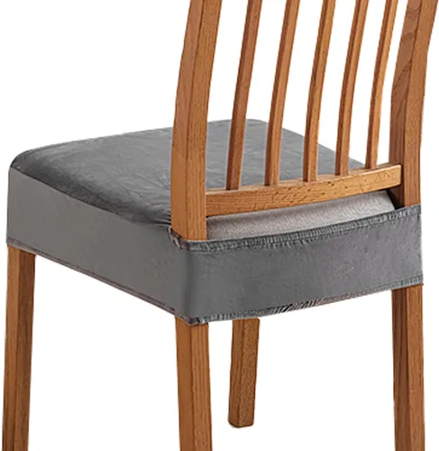 Miniatura 17 de Soft Dining Chair Seat Covers Set of 2, Velvet Seat Covers for Dining Room Chair Removable Washable Dining Room Chair Covers-Beige-2 Piece