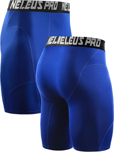 Miniatura 5 de NELEUS Paquete de 3 pantalones cortos de compresión para hombre