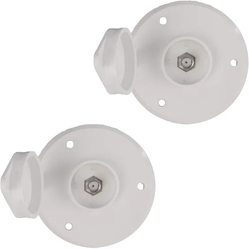 Miniatura 6 de RecPro Placa de TV por cable RV Conector de cable coaxial Opción en blanco o negro 1 o 2 opciones (negro, 1 toma) Fabricado en Estados Unidos