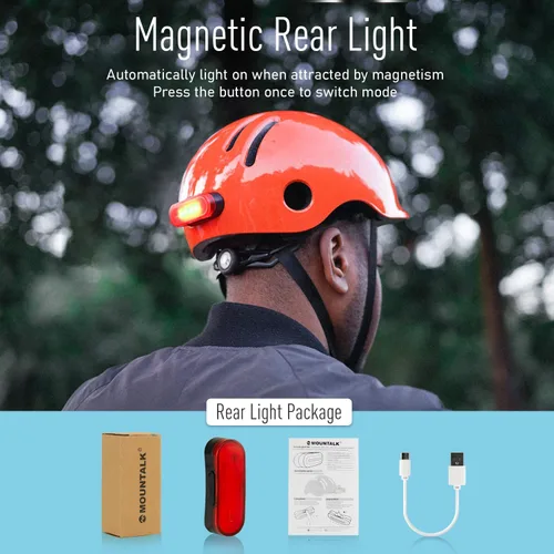 Miniatura 4 de MOUNTALK Cascos de bicicleta para adultos, hombres y mujeres, casco de bicicleta para hombres/mujeres con luz magnética, casco para jóvenes
