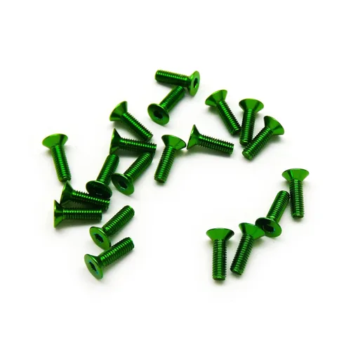 Miniatura 5 de 20 tornillos avellanados M3 6063 de aluminio hexagonal (colores anodizados) (0.236 in, 0.394 in, 0.630 in, 0.787 in) (M3 x 0.236 in, negro)