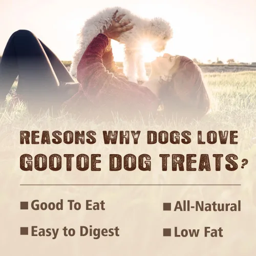 Miniatura 3 de Gootoe Golosinas para perros, carne seca de pollo para perros, golosinas de entrenamiento para perros; alta en proteínas, sin gluten