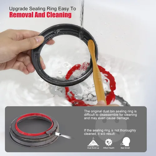 Miniatura 6 de Anillo de Sellado de Contenedor Mejorado Compatible con Dyson V11 V15 Gen5 SV14 SV15 SV22 Reemplazo de Piezas de Aspiradora con Destornillador T8